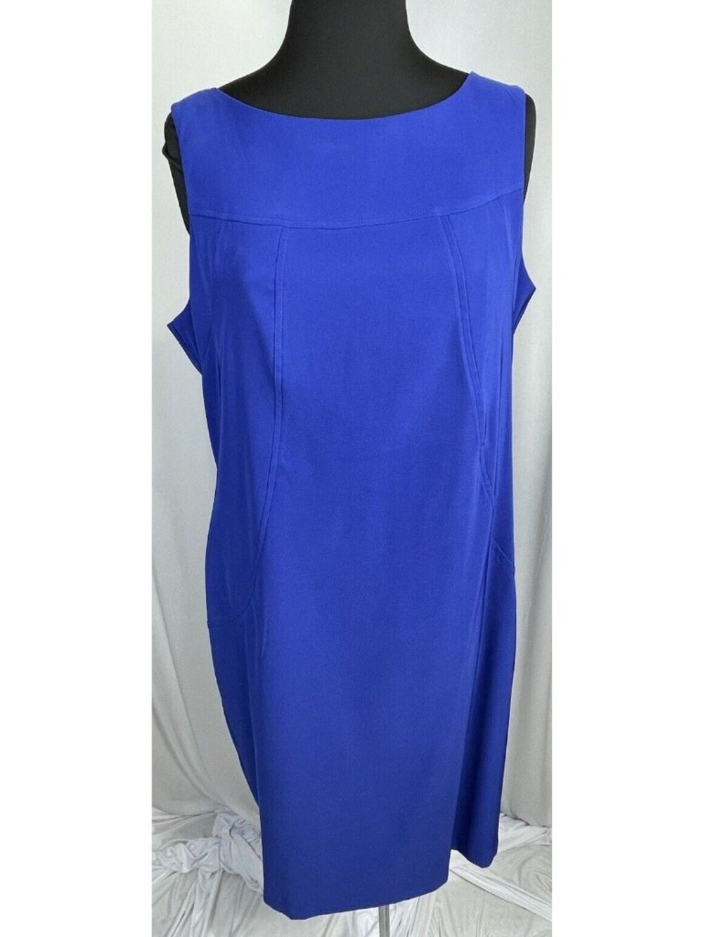 Alyx Ltd Blue Sheath Dress Size 16 Sleeveless